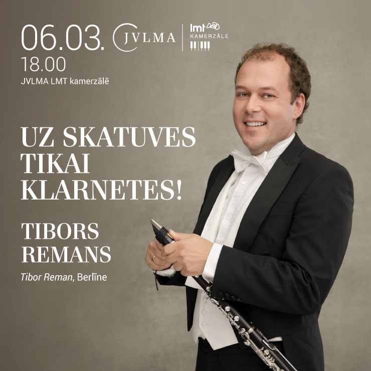 Izrādes "Uz skatuves tikai klarnetes! TIBORS REMANS" attels