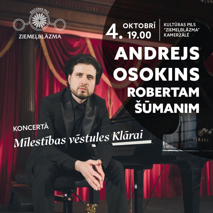 Izrādes "Andrejs Osokins Robertam Šūmanim | Mīlestības vēstules Klārai" attels