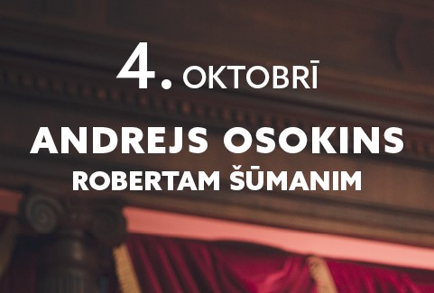 Izrādes "Andrejs Osokins Robertam Šūmanim | Mīlestības vēstules Klārai" attels