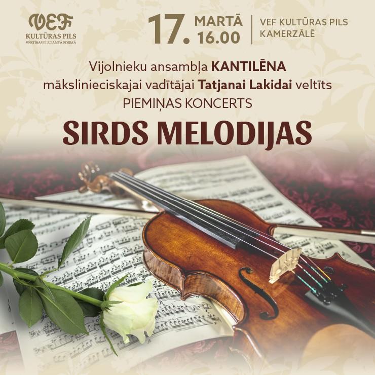 Izrādes "Vijolnieku ansambļa KANTILĒNA koncerts SIRDS MELODIJAS" attels