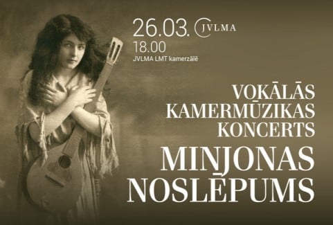 Izrādes "Vokālās kamermūzikas koncerts MINJONAS NOSLĒPUMS" attels