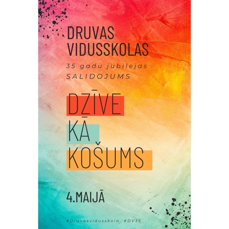 Izrādes "Druvas vidusskolas 35 gadu jubilejas salidojums "DZĪVE KĀ KOŠUMS"" attels