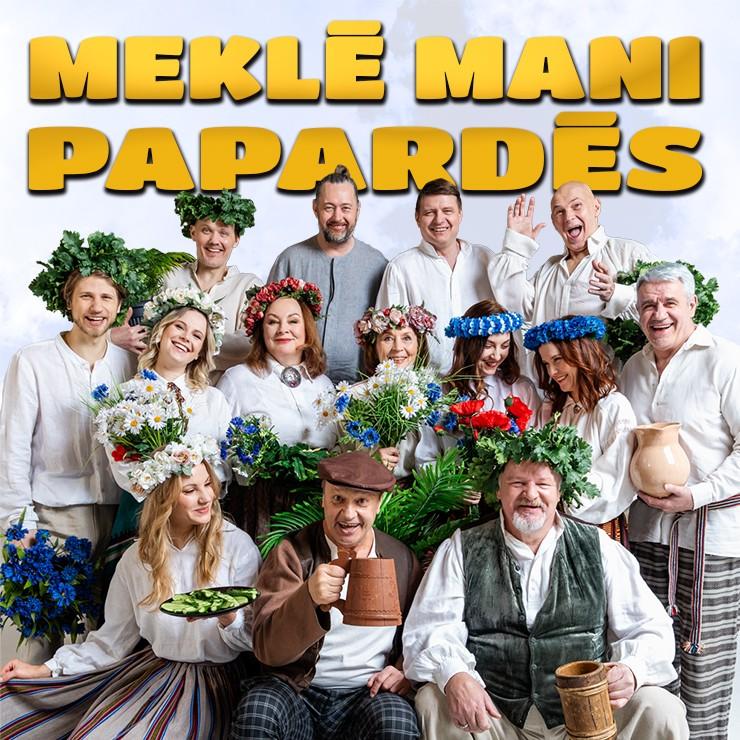 Izrādes "Jāņu koncertuzvedums MEKLĒ MANI PAPARDĒS" attels