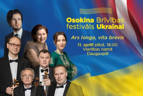 Izrādes "Osokina Brīvības festivāls Ukrainai Daugavpilī. Ars longa, vita brevis" attels
