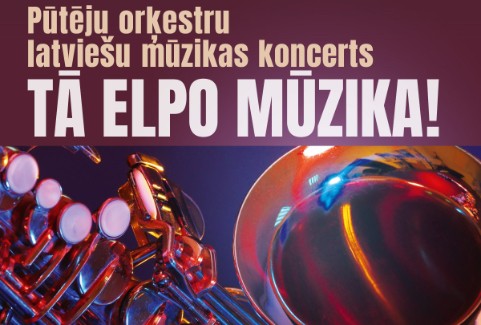 Izrādes "Pūtēju orķestru latviešu mūzikas koncerts TĀ ELPO MŪZIKA!" attels