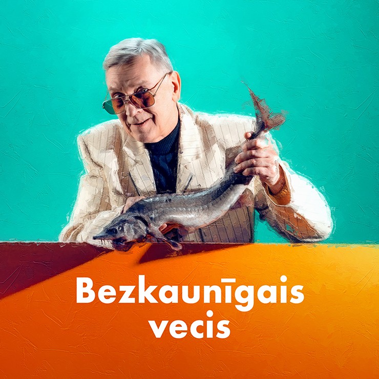 Izrādes "Bezkaunīgais vecis" attels