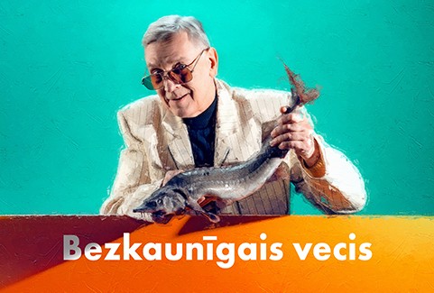 Izrādes "Bezkaunīgais vecis" attels