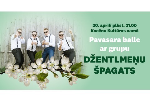 Izrādes "Pavasara balle ar grupu DŽENTLMEŅU ŠPAGATS" attels