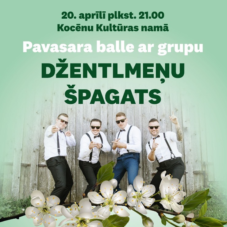 Izrādes "Pavasara balle ar grupu DŽENTLMEŅU ŠPAGATS" attels