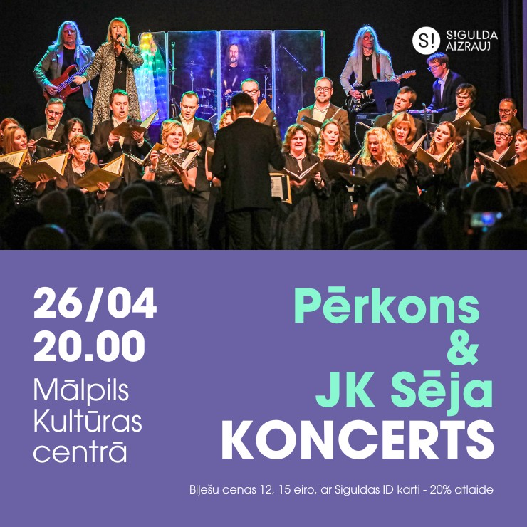 Izrādes "Jauktā kora “Sēja” un grupas “Pērkons” koncerts" attels