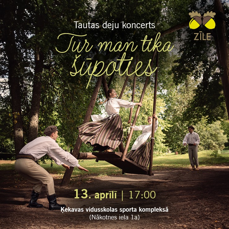 Izrādes "Tautas deju koncerts / Tur man tika šūpoties" attels