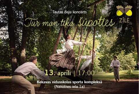 Izrādes "Tautas deju koncerts / Tur man tika šūpoties" attels