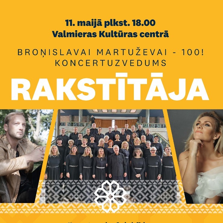 Izrādes "IEVA KERĒVICA, DAUMANTS KALNIŅŠ, kori “IMERA”, “RĪTU PUSE” koncertprogrammā “RAKSTĪTĀJA”" attels