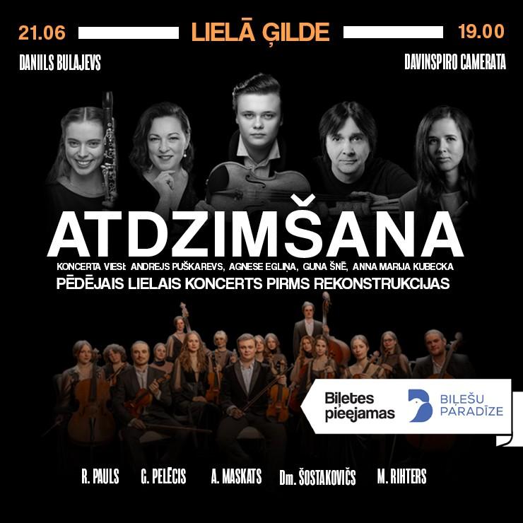 Izrādes "Daniils Bulajevs un Davinspiro Camerata. Atdzimšana" attels