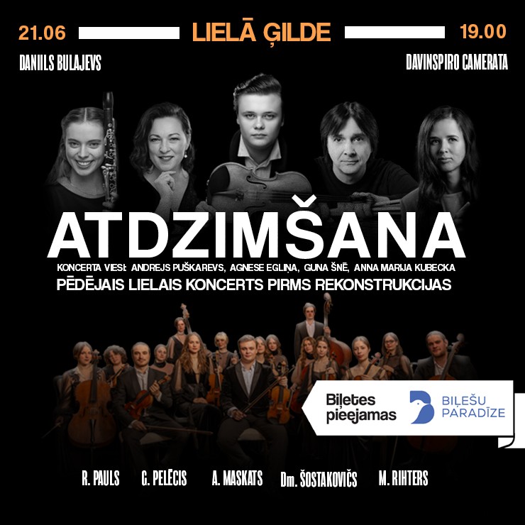 Izrādes "Daniils Bulajevs un Davinspiro Camerata. Atdzimšana" attels