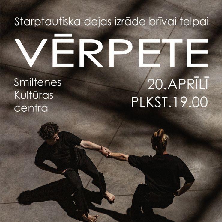 Izrādes "VĒRPETE, starptautiska dejas izrāde brīvai telpai" attels