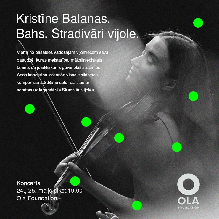 Izrādes "KRISTĪNE BALANAS. J.S.BAHS. STRADIVĀRI VIJOLE" attels