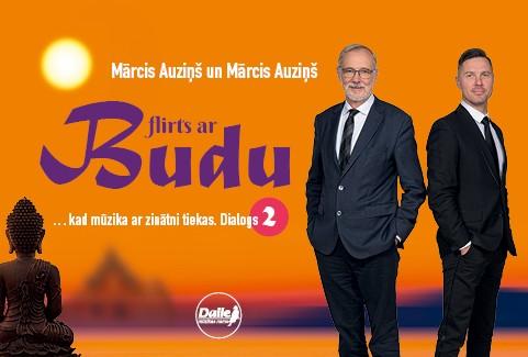 Izrādes "Mārcis Auziņš un Mārcis Auziņš. FLIRTS AR BUDU" attels
