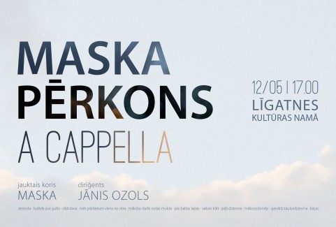 Izrādes "MASKA. PĒRKONS. A cappella" attels