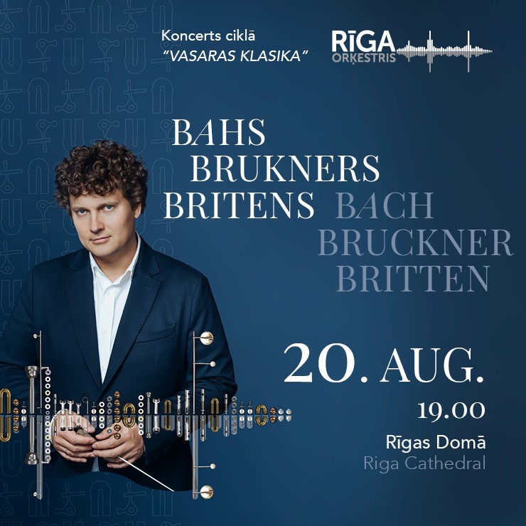 Изображение спектакля "BAHS. BRUKNERS. BRITENS. Vasaras klasika. Orķestris Rīga un Jānis Liepiņš"