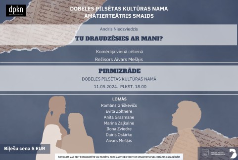 Izrādes "TU DRAUDZĒSIES AR MANI? | komēdija vienā cēlienā" attels