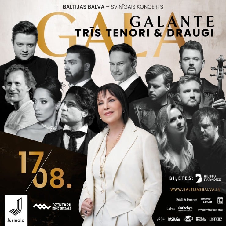 Izrādes "GALA GALANTE / TRĪS TENORI UN DRAUGI / BALTIJAS BALVA - SVĒTKU KONCERTS" attels