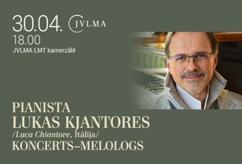 Izrādes "Pianista Lukas Kjantores /Luca Chiantore, Itālija/ koncerts–melologs" attels