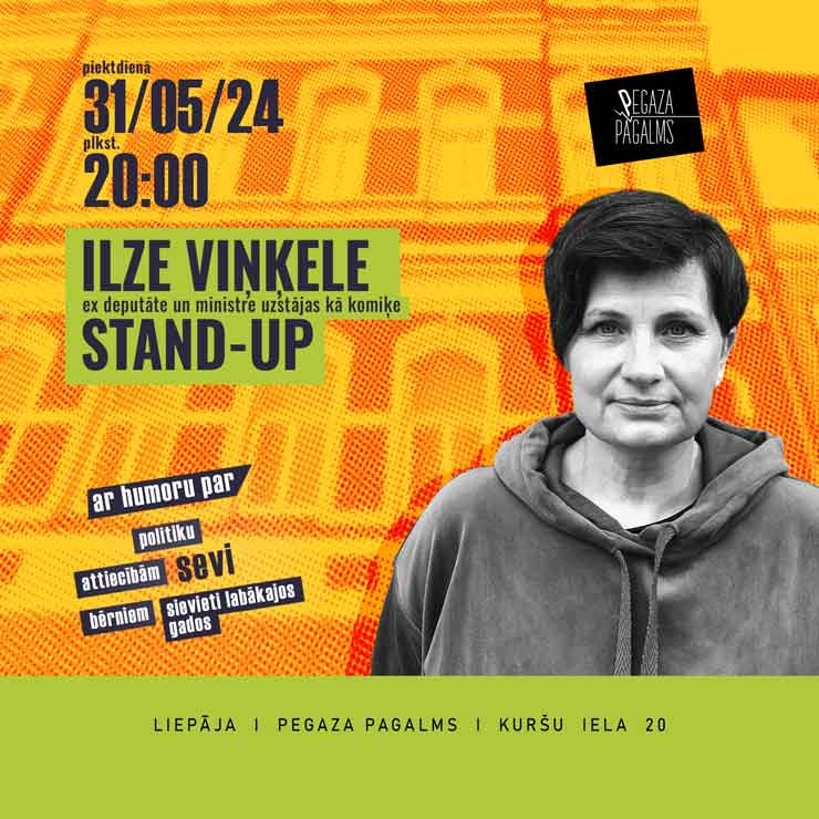 Izrādes "ILZE VIŅĶELE STAND-UP" attels