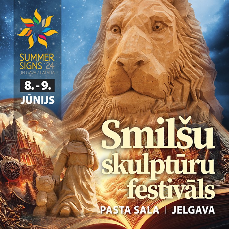 Izrādes "Festivāls “SUMMER SIGNS 2024” / Smilšu skulptūru festivāls Jelgavā" attels
