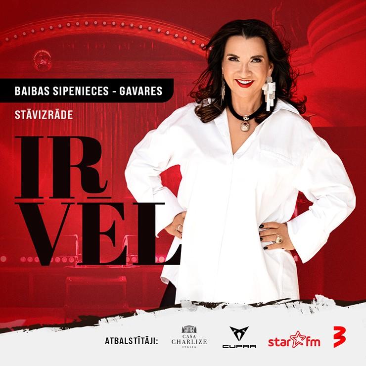 Izrādes "IR VĒL | Baibas Sipenieces - Gavares JAUNĀ stāvizrāde" attels