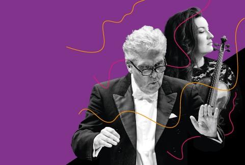 Izrādes "LNSO, SANTA VIŽINE UN MAESTRO SINAISKIS" attels