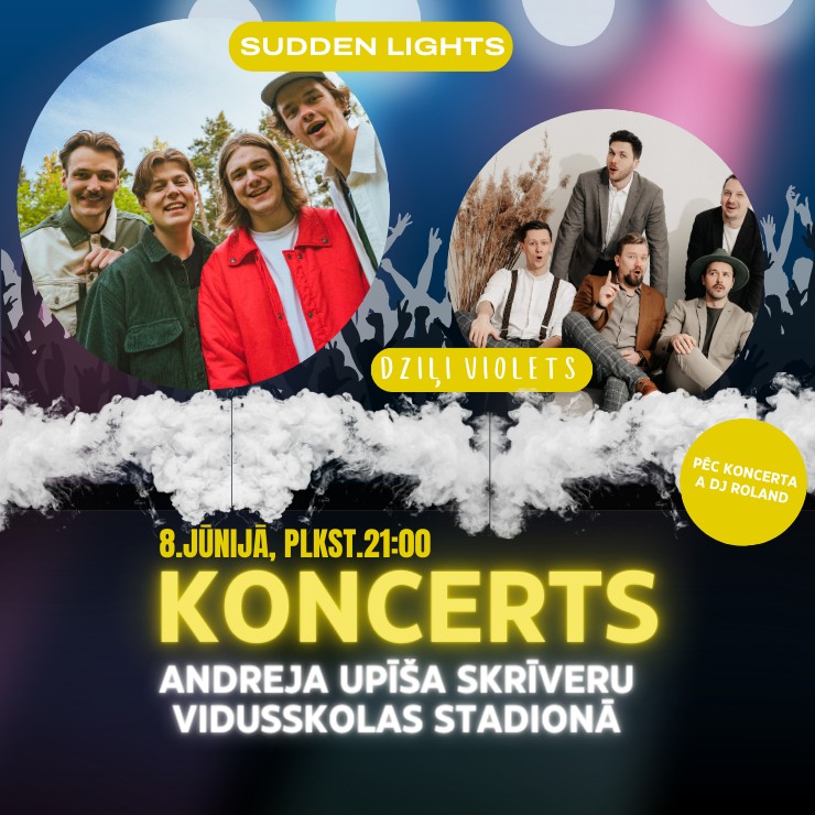 Izrādes "Koncerts SUDDEN LIGHTS un DZIĻI VIOLETS | + dejas ar DJ ROLAND pēc koncerta" attels