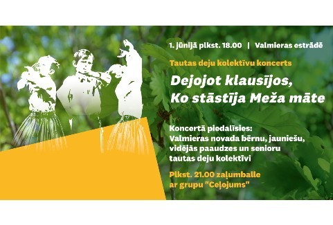 Izrādes "Tautas deju kolektīvu koncerts “Dejojot klausījos, ko stāstīja Meža māte”" attels