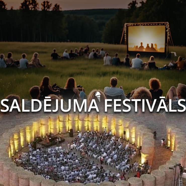Izrādes "SALDĒJUMA FESTIVĀLS | Prāta spēļu un mūzikas diena, Brīvdabas kino un saulrieta laiks" attels