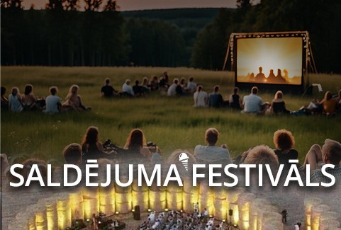 Izrādes "SALDĒJUMA FESTIVĀLS | Prāta spēļu un mūzikas diena, Brīvdabas kino un saulrieta laiks" attels
