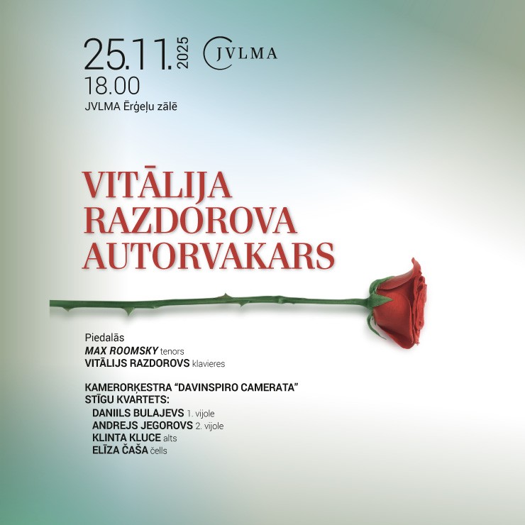 Izrādes "Vitālija Razdorova autorvakars" attels