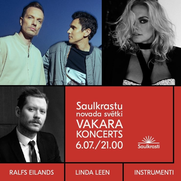 Izrādes "Saulkrastu novada svētki | VAKARA KONCERTS /Linda Leen, INSTRUMENTI, Ralfs Eilands/" attels