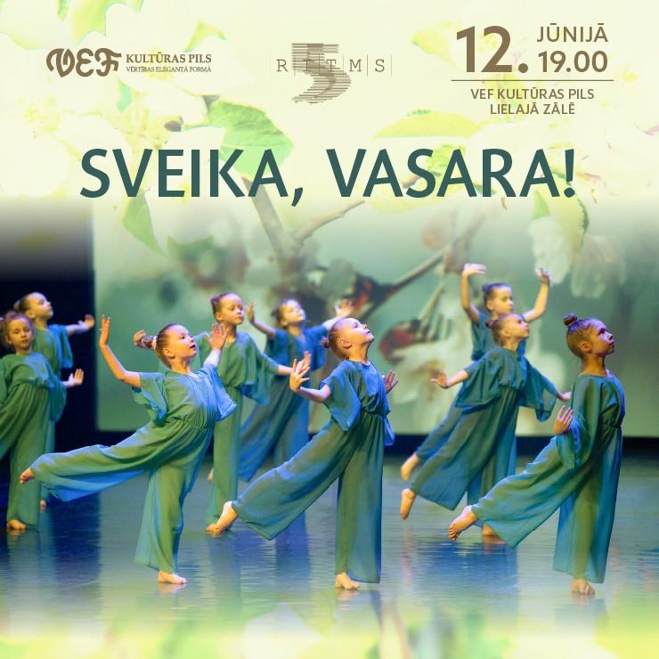 Izrādes "Deju studijas “RITMS” jaunāko dejotāju koncerts “SVEIKA, VASARA!”" attels