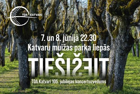 Izrādes "TIEŠIŠEIT | TDA KATVARI 105 gadu jubilejas koncertuzvedums" attels