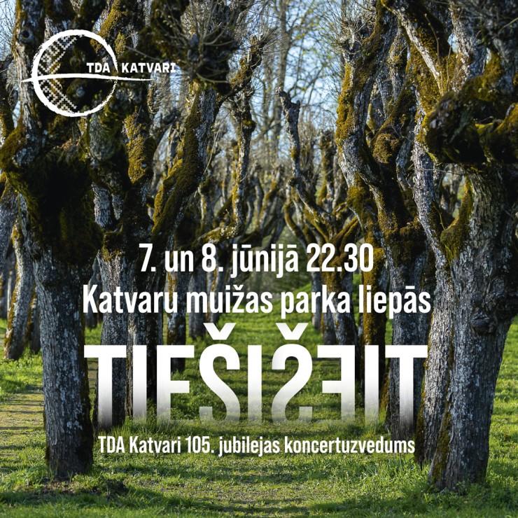 Izrādes "TIEŠIŠEIT | TDA KATVARI 105 gadu jubilejas koncertuzvedums" attels