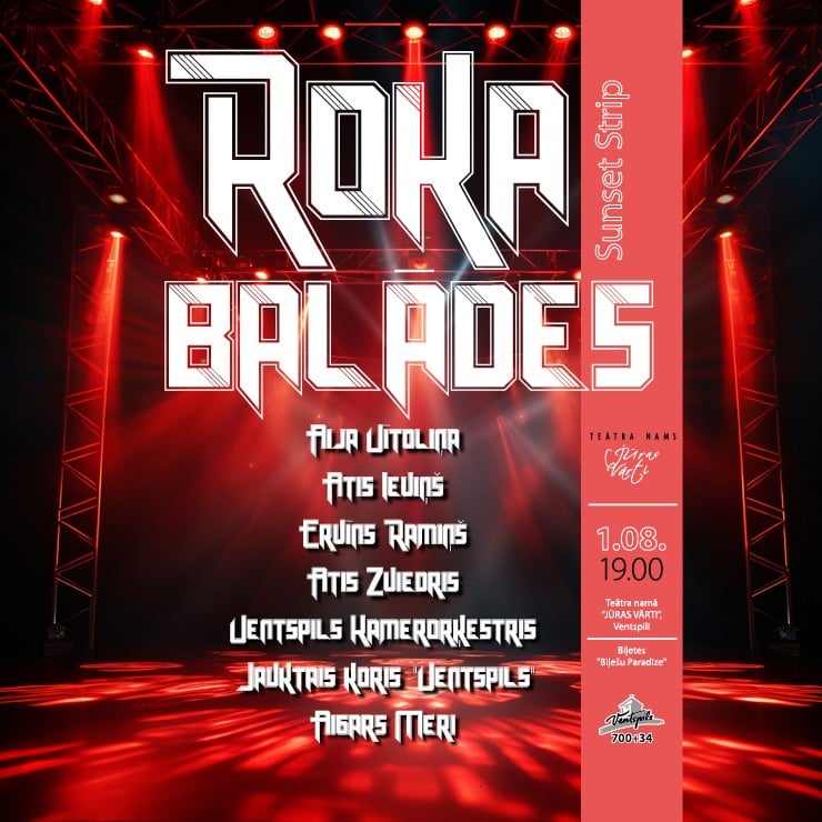 Izrādes "Roka balādes. Sunset Strip" attels