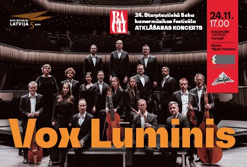 Izrādes "Vox Luminis. 24. Starptautiskā Baha kamermūzikas festivāla Atklāšanas koncerts" attels