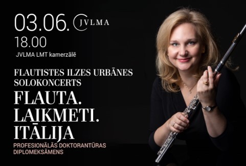Izrādes "Flautistes Ilzes Urbānes solokoncerts "Flauta. Laikmeti. Itālija"" attels