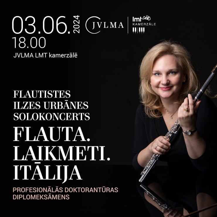 Izrādes "Flautistes Ilzes Urbānes solokoncerts "Flauta. Laikmeti. Itālija"" attels