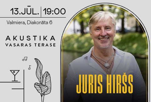 Izrādes "Juris Hiršs | Akustikas vasaras terasē" attels