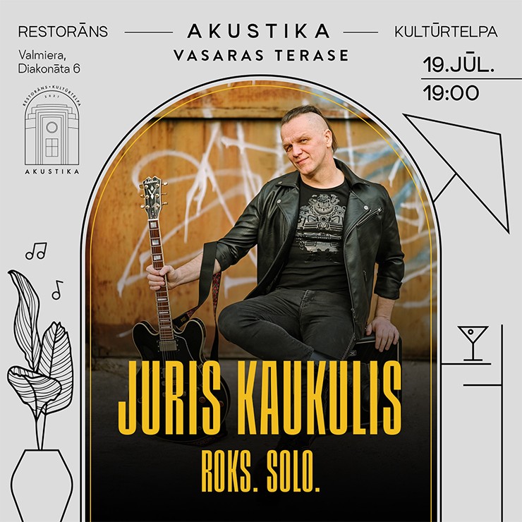 Izrādes "Juris Kaukulis | Akustikas vasaras terasē" attels