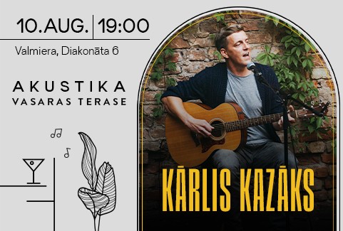 Izrādes "Kārlis Kazāks | Akustikas vasaras terasē" attels