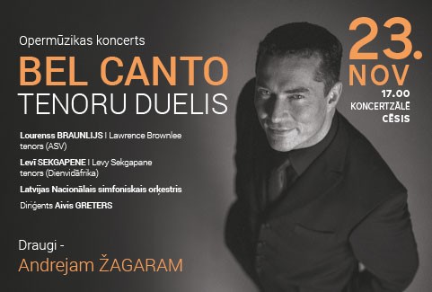 Izrādes "Opermūzikas koncerts DRAUGI - ANDREJAM ŽAGARAM. BEL CANTO TENORU DIVCĪŅA" attels
