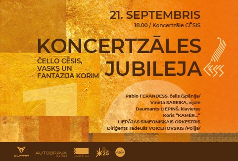 Image of the event "KONCERTZĀLES JUBILEJA I Čello Cēsis, Vasks un fantāzija korim"