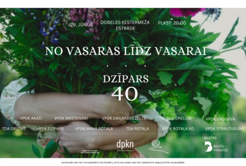 Izrādes ""Dzīpars" 40 gadu jubilejas lielkoncerts "No vasaras līdz vasarai"" attels